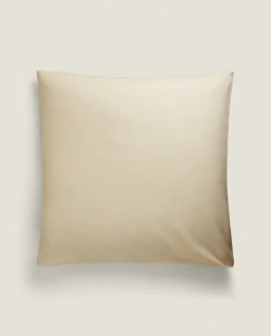 ZARA HOME (200 НИТЕЙ) НАВОЛОЧКА ИЗ ПЕРКАЛЯ, ПЕСОЧНЫЙ