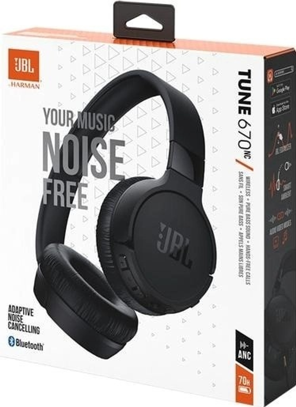 Беспроводные наушники JBL Tune 670NC черный