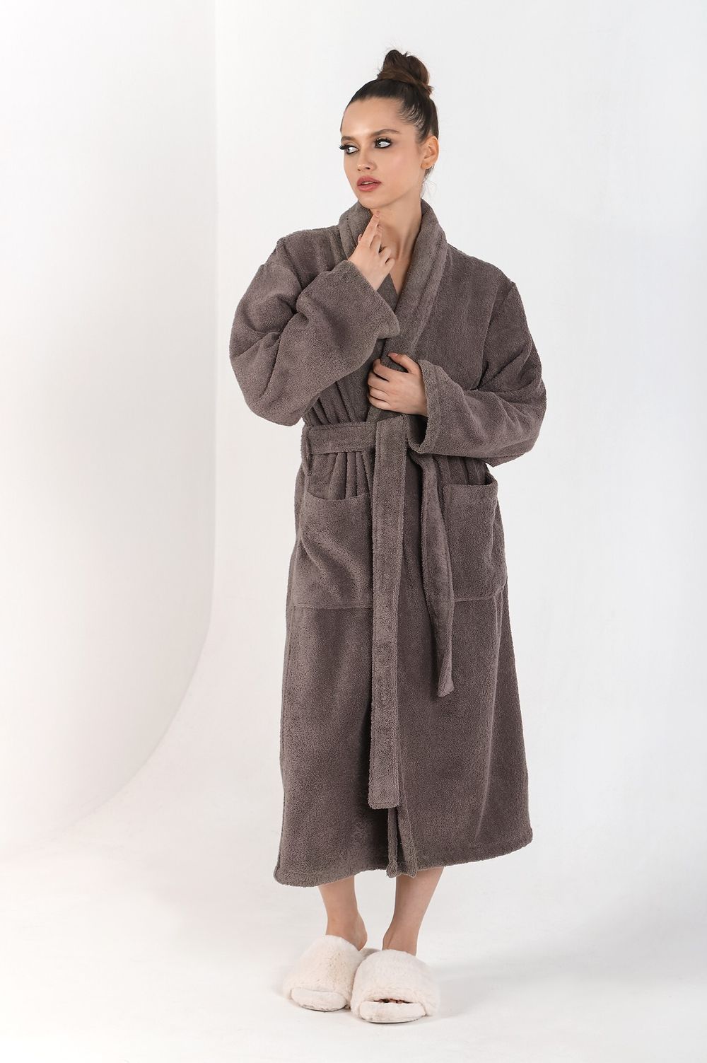 Халат женский Комфорт-3 Виотекс СЕРЫЙ