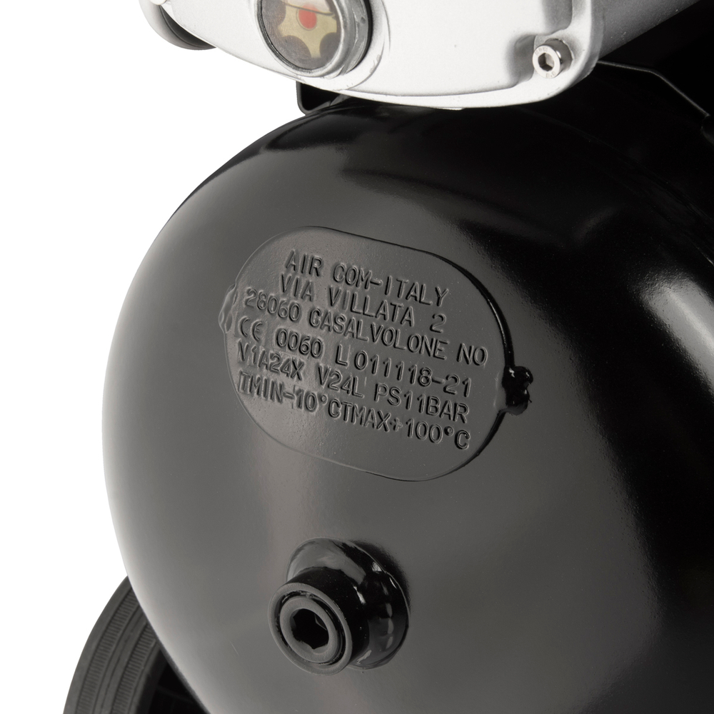 WDK-90225 Компрессор поршневой с прямым приводом 225 л/мин, 1.5 КВт, 220 В, ресивер 24 л