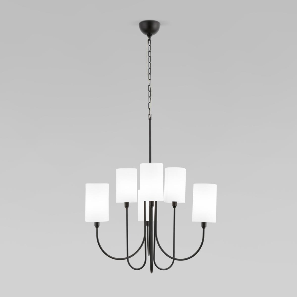 Подвесная люстра Eurosvet Abbey 60164/6 черный Smart