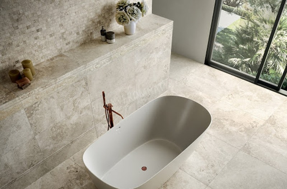 Fascia Sabbiato Bianco 10x40
