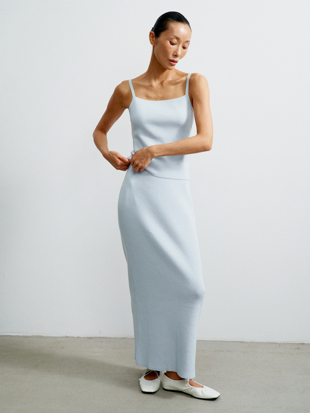 Топ VALERA, светло-голубой