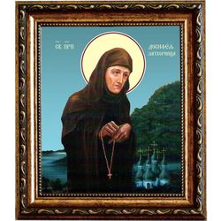 Досифея (Тяпкина) Киевская, преподобная затворница. Икона на холсте.