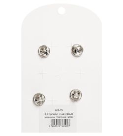 MR- 79 Н-р брошей с цанговым зажимом бабочка «Череп» Mark Rita