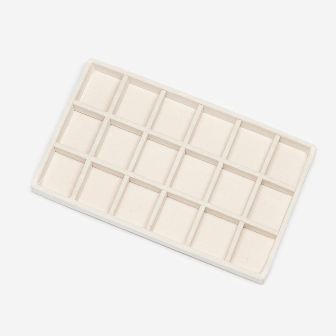 Органайзер для украшений №3, оттенок "Сливки", 210*120*24мм, велюр