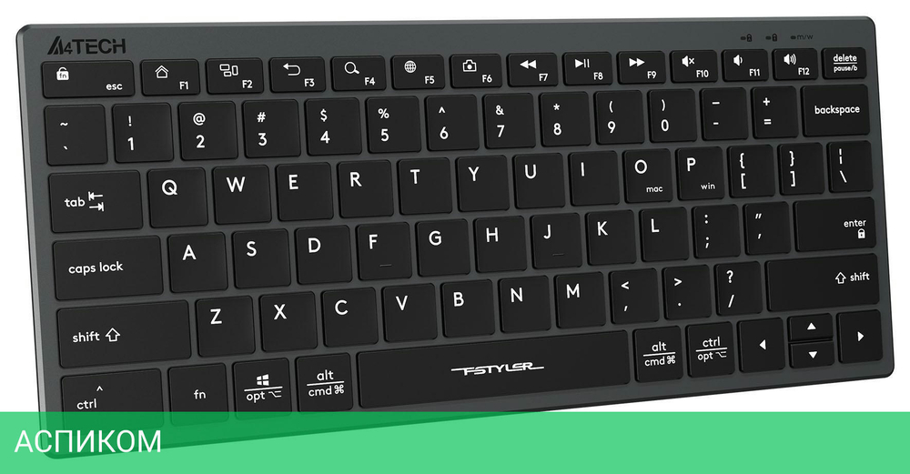 Клавиатура A4Tech Fstyler серый (FX51)