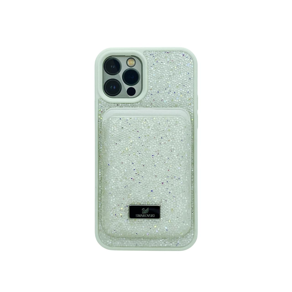Чехол Swarovski с картхолдером для iPhone 13PROMAX