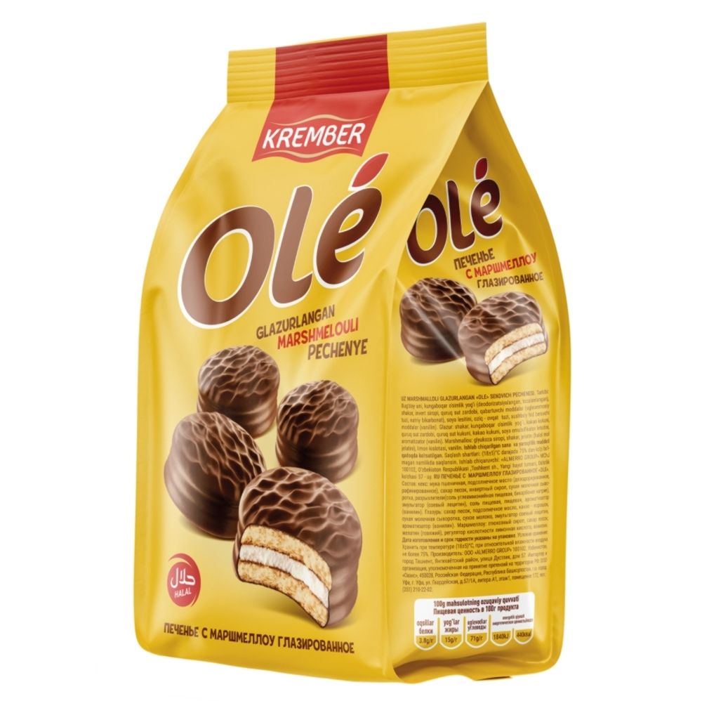 Печенье с шмеллоу OLE 182г
