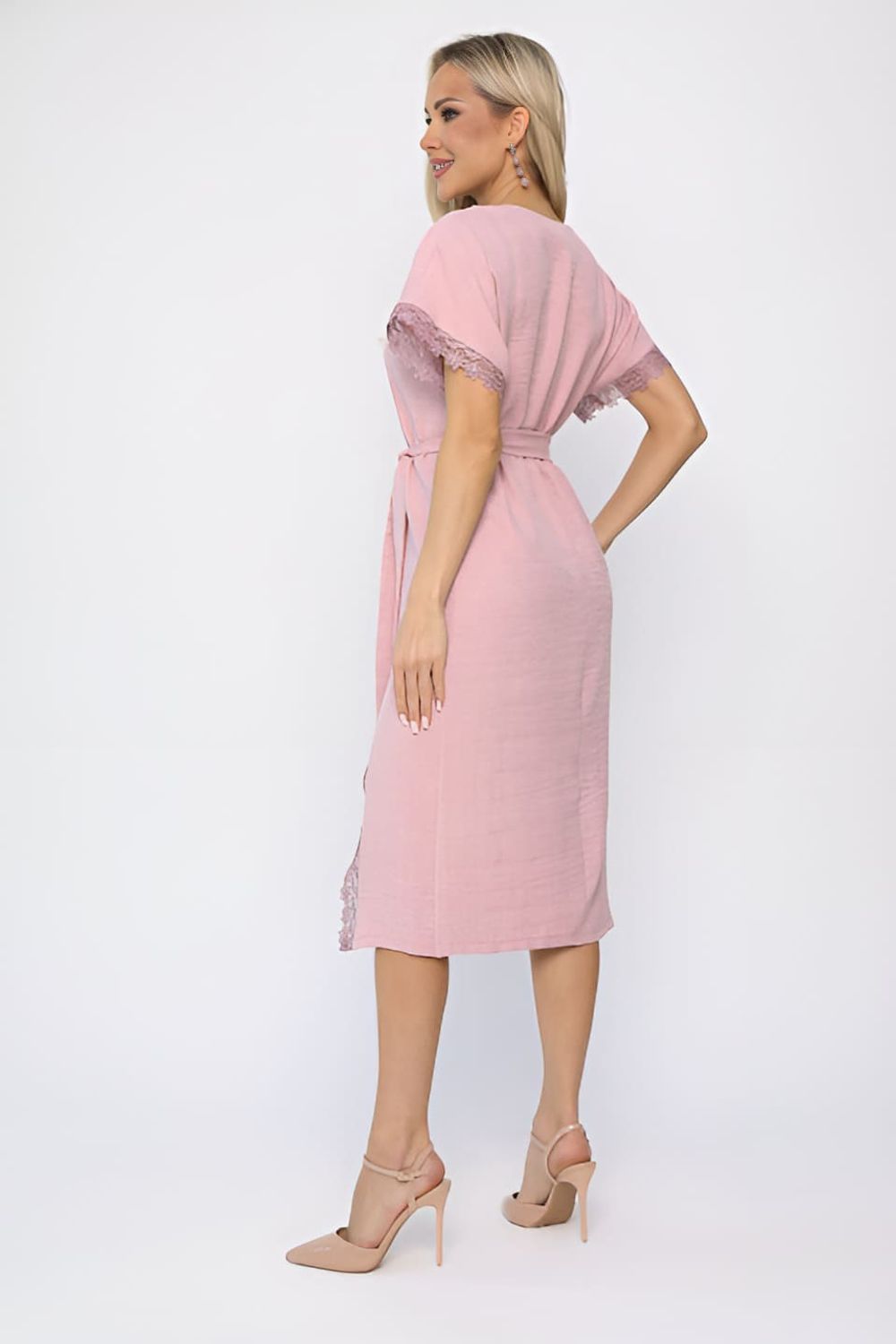 Платье Цветные кружева (пыльная роза) П13658-18М LT Collection