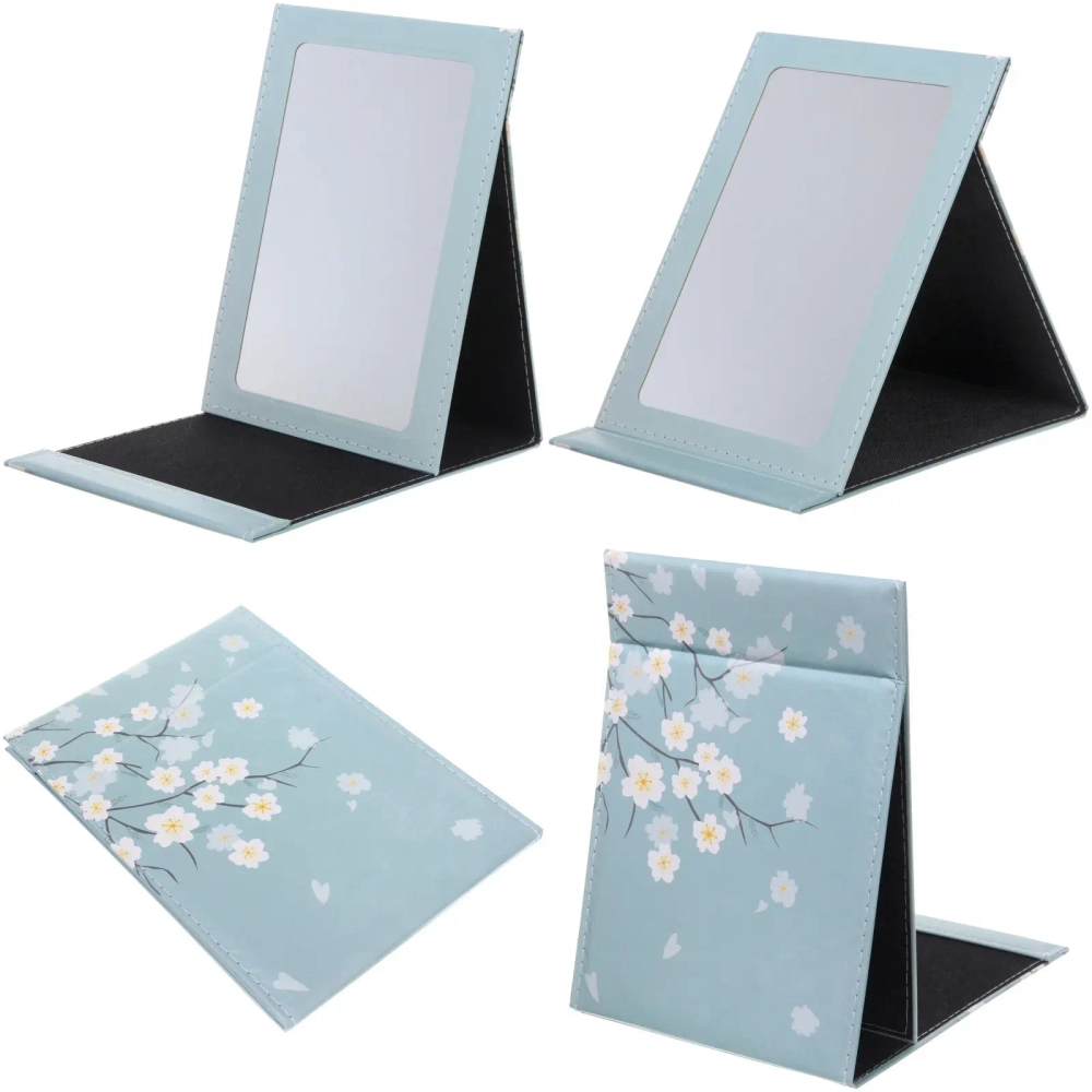 Зеркало косметическое складное «ФОРТУНА БРИ», микс 4 дизайна, сакура, 20*27,5см