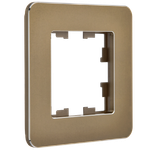 BRITE Рамка 1-местная РУ-1-1-Бр металл латунь RE IEK