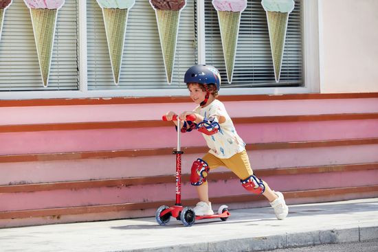 Самокат Mini Micro Deluxe LED Красный