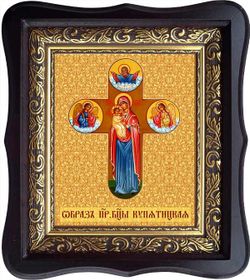 Купятицкая икона Пресвятой Богородицы на холсте.