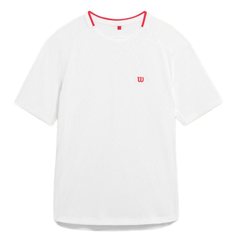 Мужская теннисная футболка Wilson Serve Out - bright white