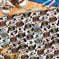 Ткань оксфорд 600 пёстрые игральные карты