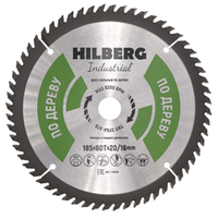 Диск пильный Hilberg Industrial Дерево 185*20/16*60Т HW187