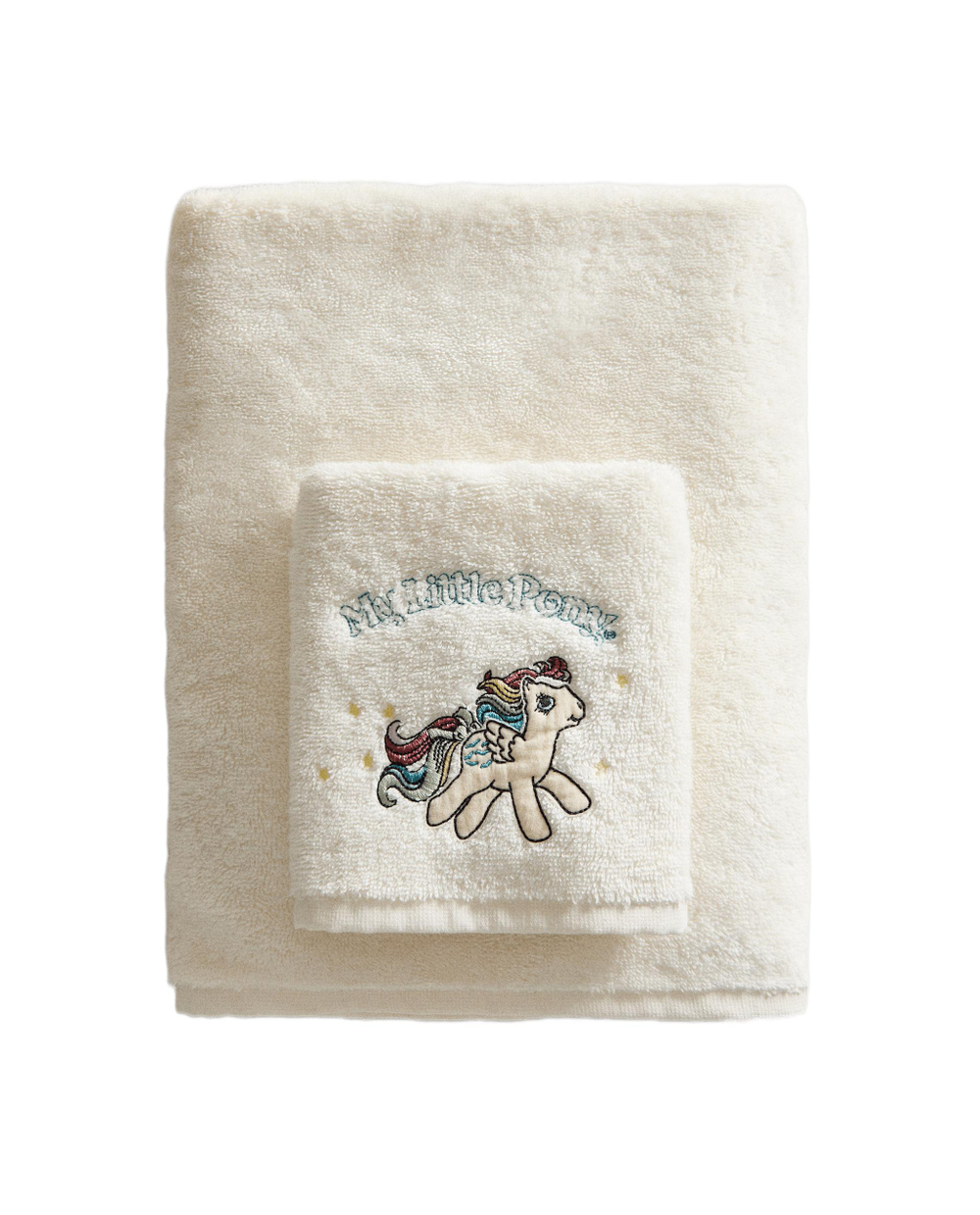 Zara Home Полотенце для лица и рук из хлопка, кремовый