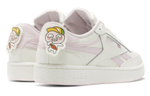 Kakao x Reebok Club C synthetic leather, artificial leather, comfortable, non-slip, wear-resistant, lightweight, low-top sneakers for men and women, white pink