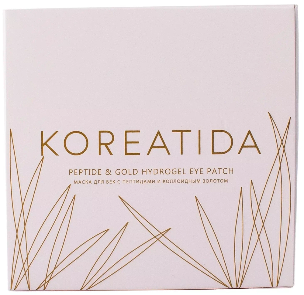 Патчи с пептидами и коллоидным золотом Koreatida Peptide & gold hydrogel eye patch, 60 шт