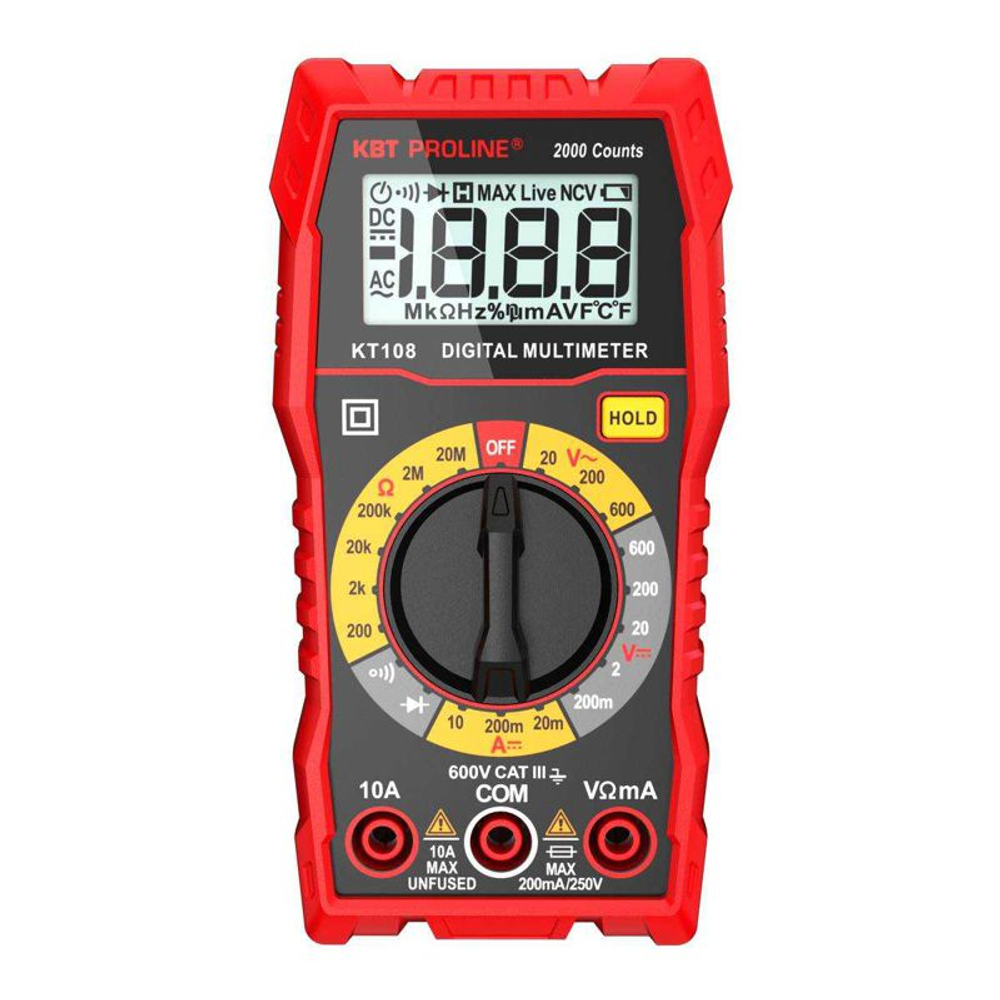 Мультиметр цифровой KT 108 "PROLINE" КВТ 86324