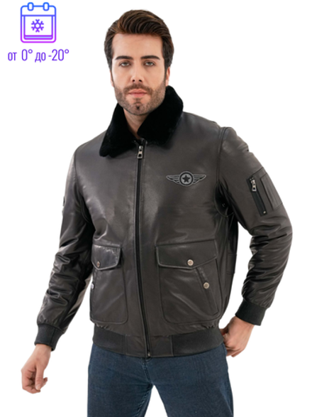 Куртка кожаная на меху