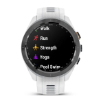 Умные часы Garmin Approach S70 (42 мм) с черным керамическим безелем и белым ремешком