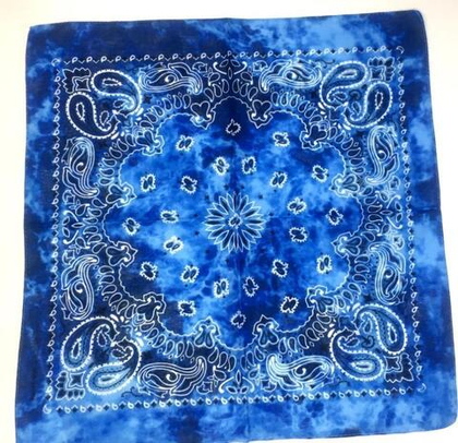 Бандана 2 категория огурцы водный синий