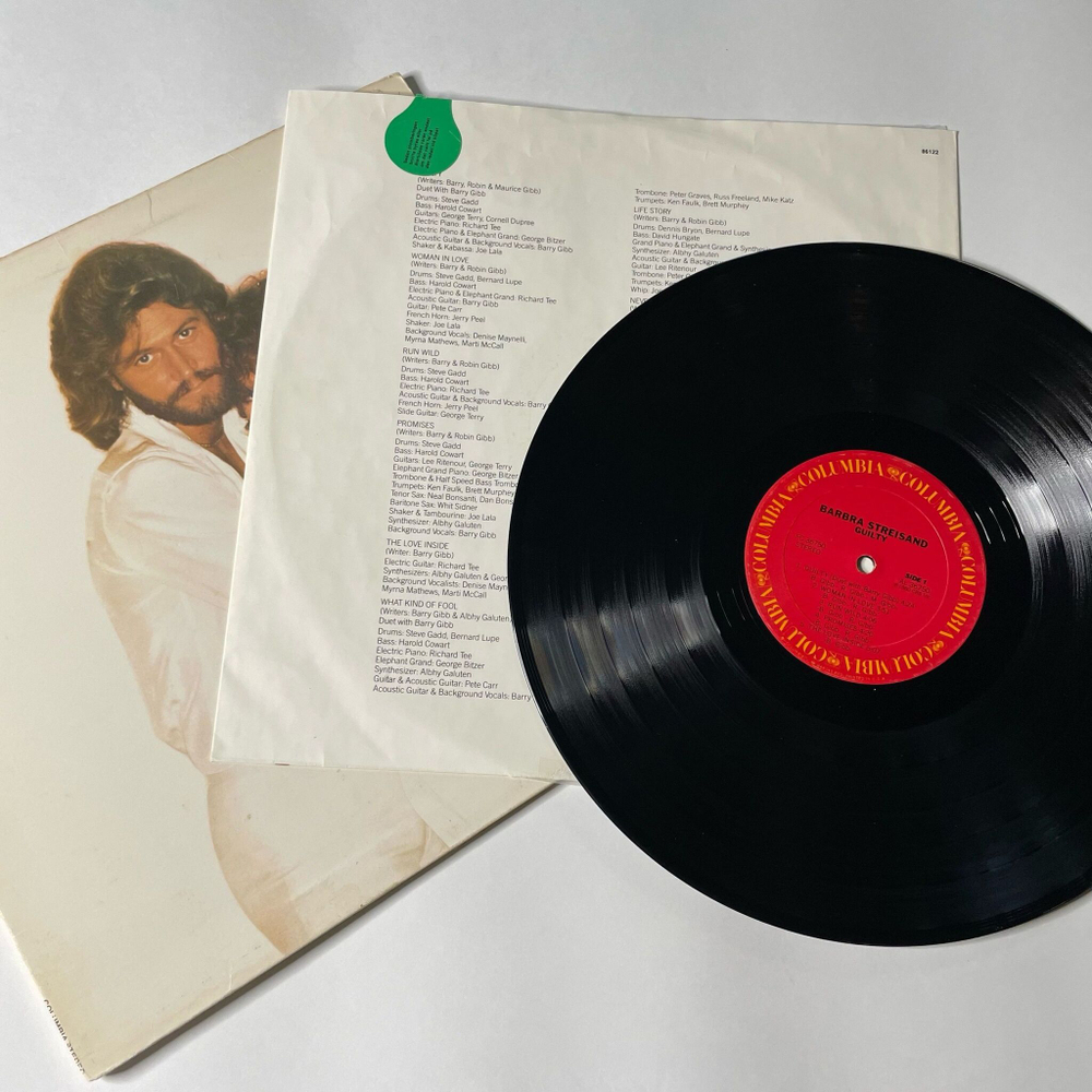 Винтажная виниловая пластинка LP Barbra Streisand, Barry Gibb, Guilty (USA 1980)
