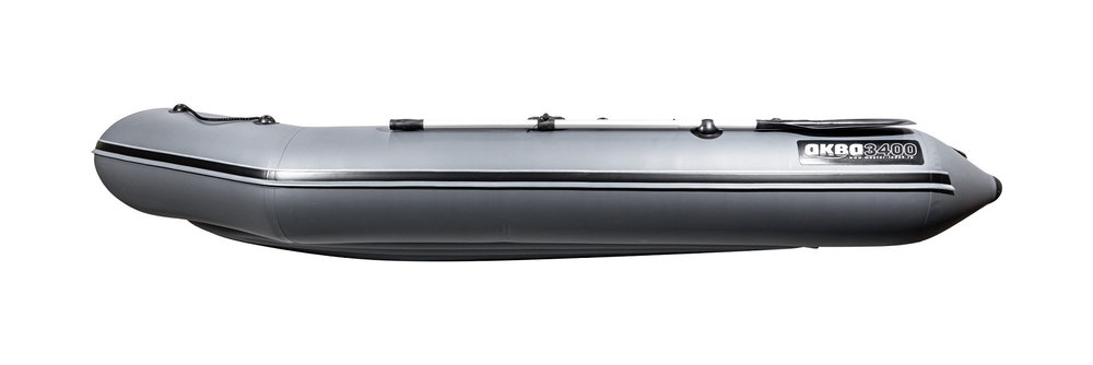 Лодка ПВХ Аква 3400 НДНД графит/черный