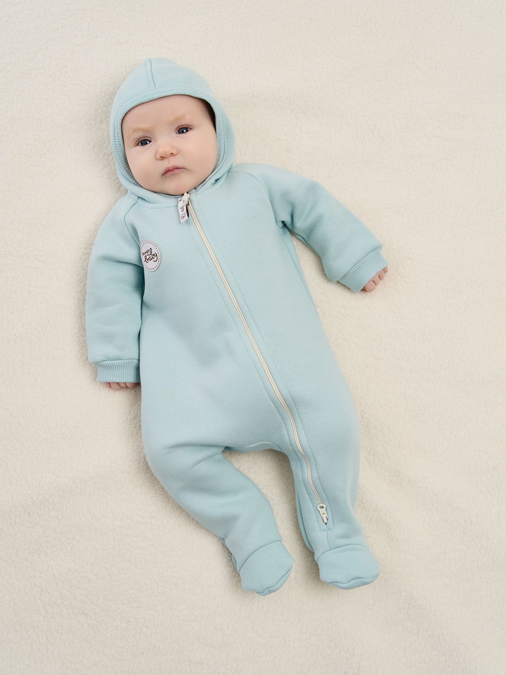 Комбинезон с закрытой ножкой "Бриз" утепленный 0+