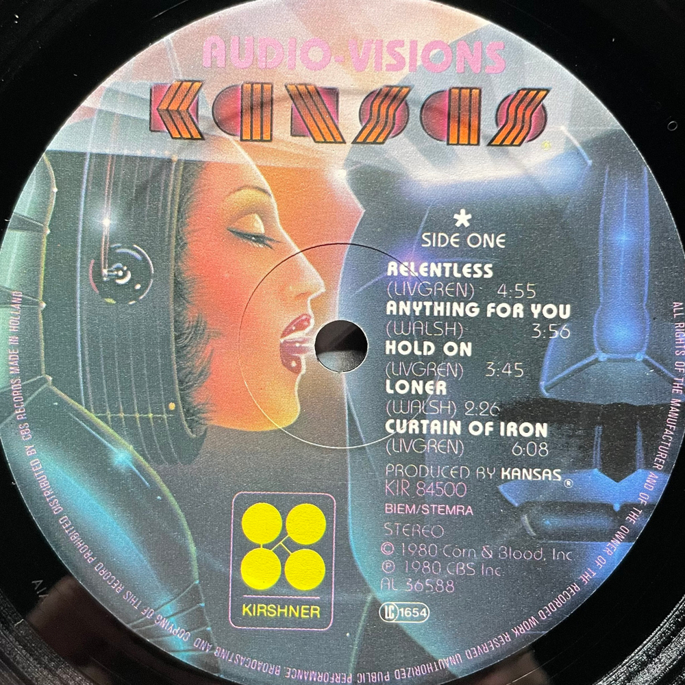 Kansas – Audio Visions (Голландия 1980г.)