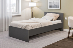 Денвер кровать односпальная 0,9х2,0 графит