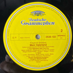 Винтажная виниловая пластинка LP Bedrich Smetana Сметана Boston Symphony Orchestra, Rafael Kubelik, Die Moldau (Германия 1975) Deutsche Grammophon