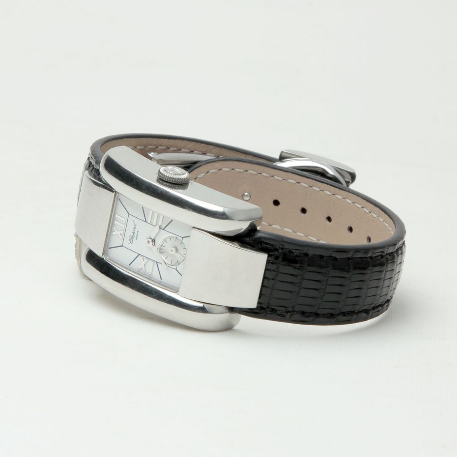 Ремешок для часов Chopard La Strada чёрный из ящерицы