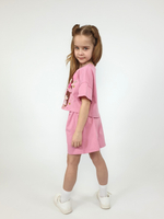 02-159-4 Комплект для девочки (джемпер+ шорты)