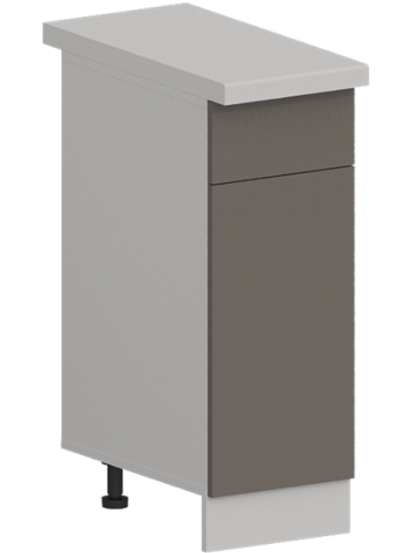 Кухня Модуль ШН1Я 300 Графит / Грей Софт