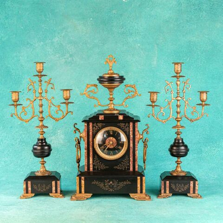 Винтаж: Каминные часы