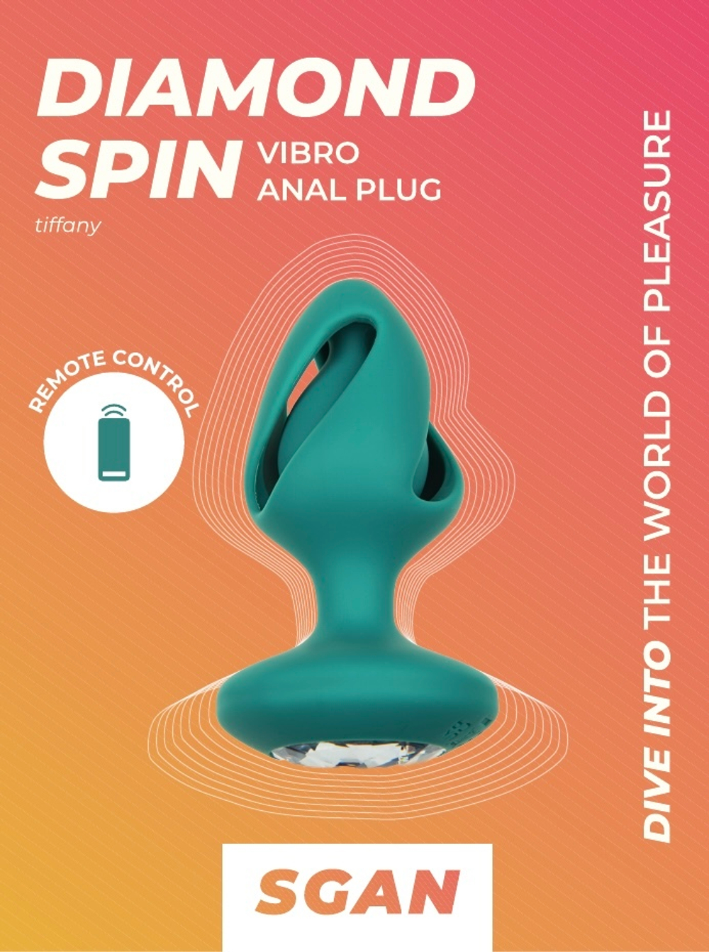 Анальные пробки “Diamond Spin”