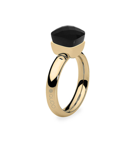 Кольцо Qudo FIRENZE 17.2 (G) Jet 107001/40-5301 17.2 размер 17,2