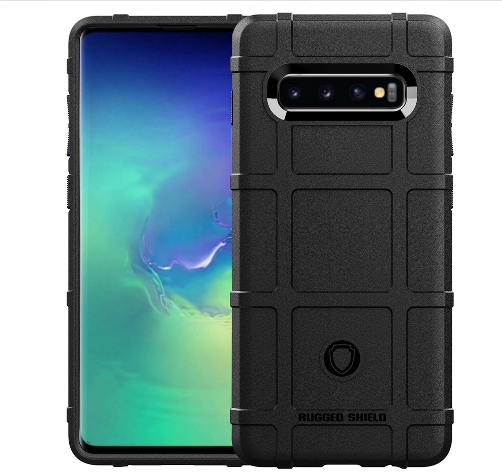 Чехол для Samsung Galaxy S10 Plus цвет Black (черный), серия Armor от Caseport