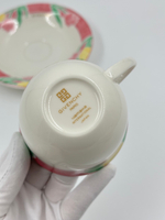 Чайная пара с розовой каймой Givenchy by Yamaka