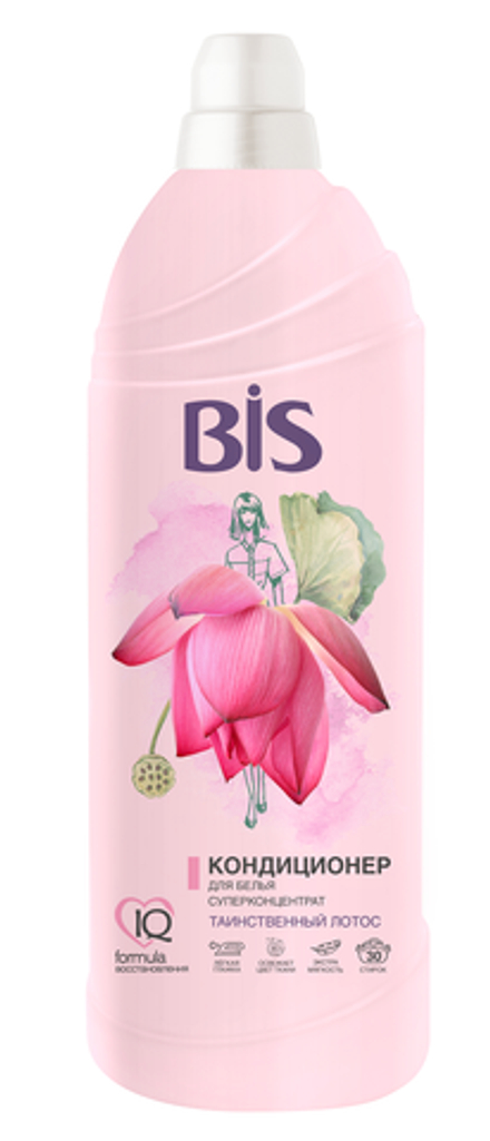 Bis кондиционер для белья таинственный лотос 900 мл, 6 шт в упаковке