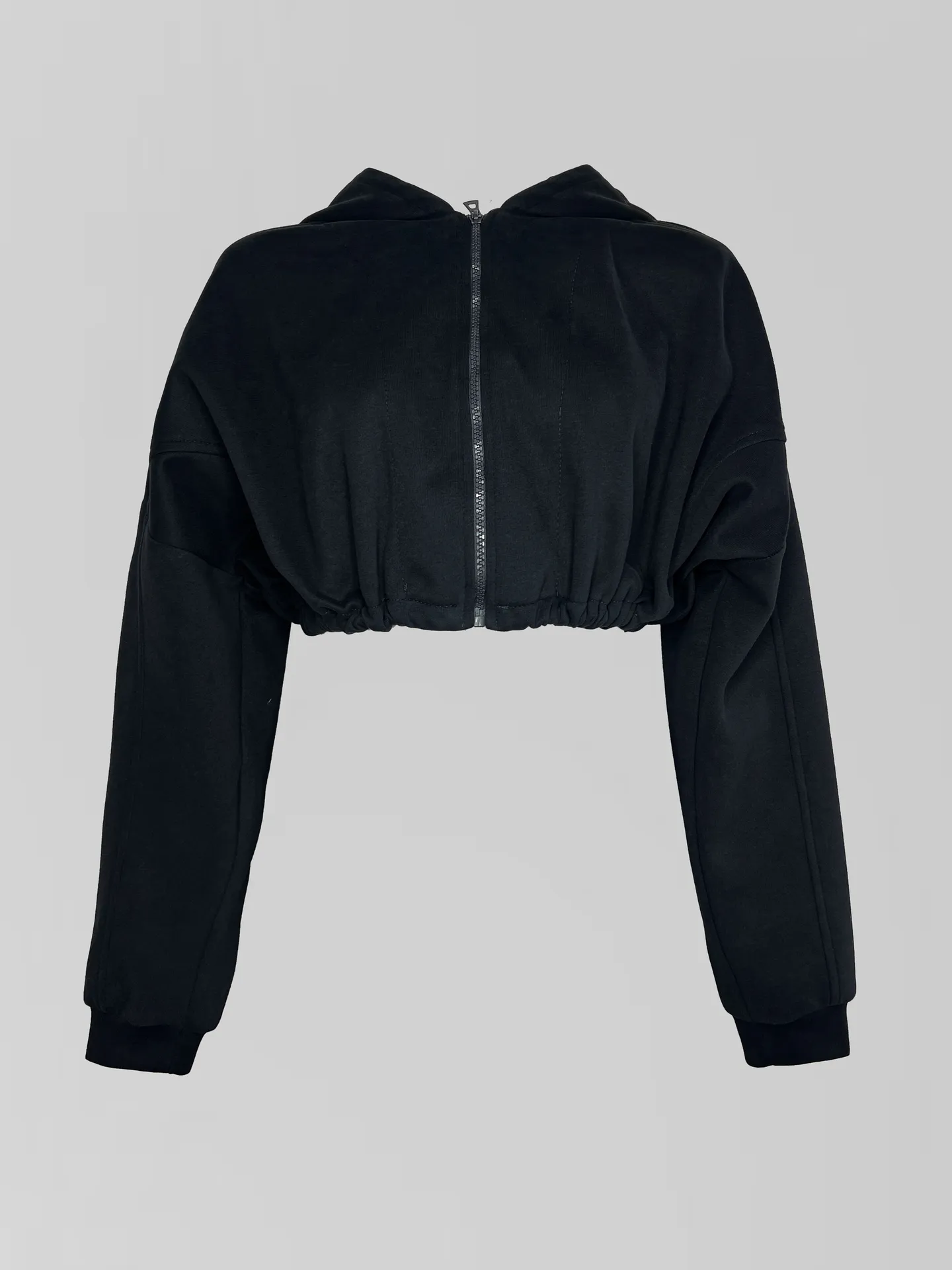 Костюм-тройка Agdali Brand 1023 спортивный из укороченной зип-кофты, широких штанов и корсета