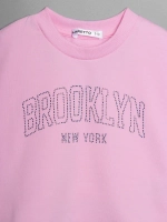 Костюм для девочки, футболка и брюки