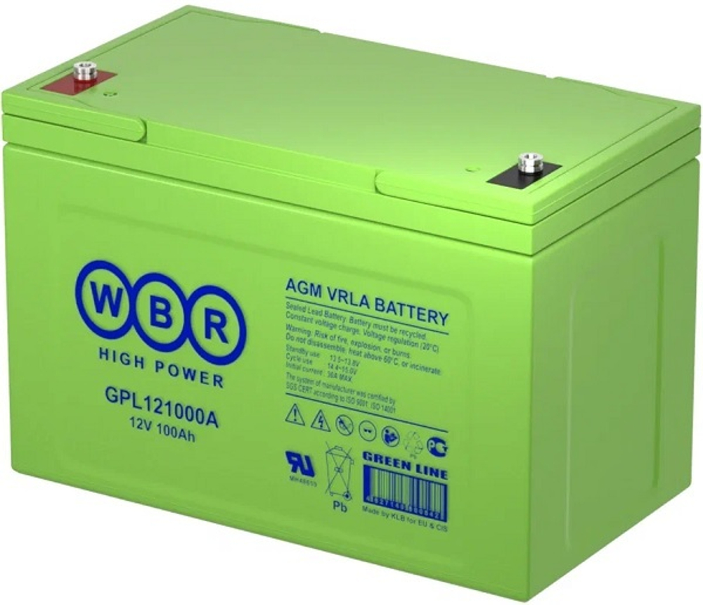 Аккумулятор  WBR GPL121000A WBR