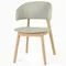 Стул Lolly, натуральный, светло-серая обивка