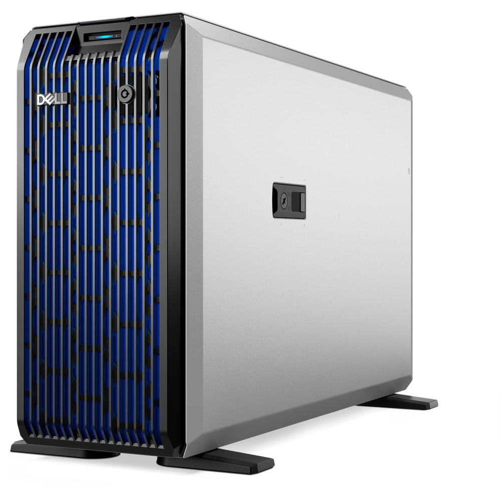 Сервер Dell PowerEdge T360 up to 4x3.5" SAS/SATA Tower 4.5U / iDRAC9 Enterprise / Rails / Bezel / 3Y WR / 1x Intel Xeon E-2488 (3.2GHz, 8C, 16MB, 95W) / 4x 32GB DDR5 UDIMM 4800MT/s / 2x 4TB SAS 12Gbps 7.2k 3.5" HD Hot Plug / 2x 960GB SSD SATA Mix Use 6Gbp