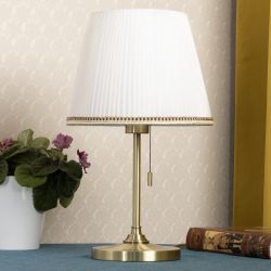 Citilux Линц CL402730 Настольная лампа бронза с белым абажуром