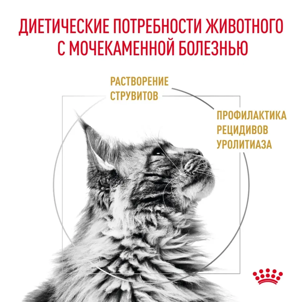 Royal canin urinary s/o сухой диетический корм для взрослых кошек, способствующий растворению струвитных мочевых камней и снижению риска их повторного образования - 350 г